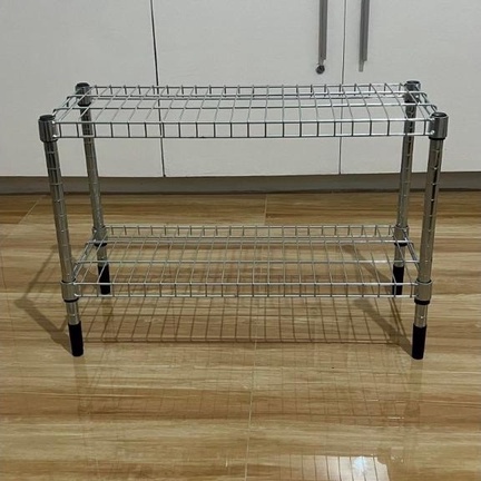 Unit rak susun 2 tingkat baja galvanis 60x25x40cm WEO IK3077 OMA