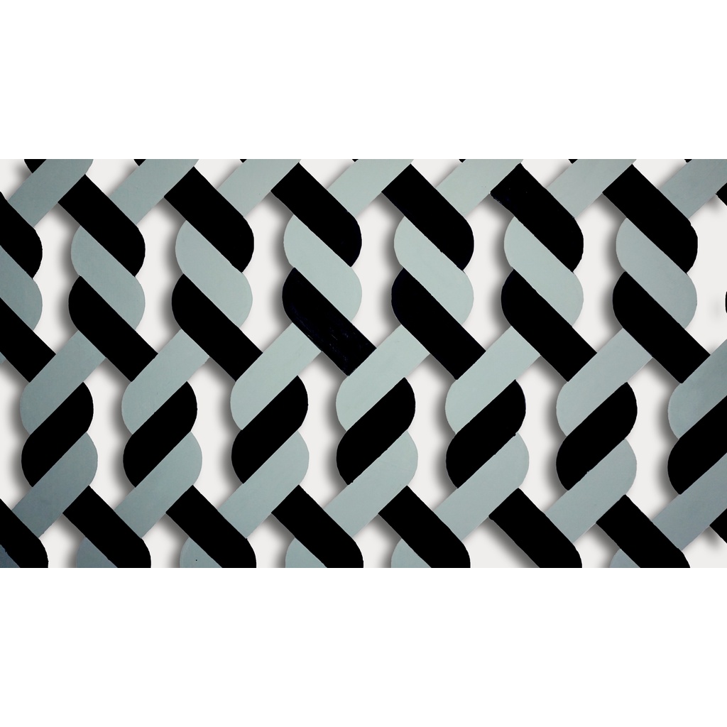 Pola/Mal Cat Dinding 3D motif tali tambang bahan fiber / Alat cetakan motif cat tembok 3 dimensi / Mal untuk dekorasi dinding bukan stiker Wallpaper