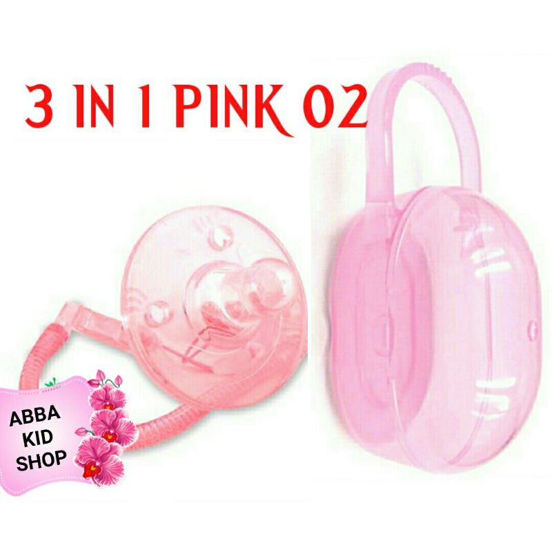 Dot Bayi Empeng Bayi Silikon 3 in 1 set orthodontics bpa free Dot Empeng Bayi Silikon with box and chain-5