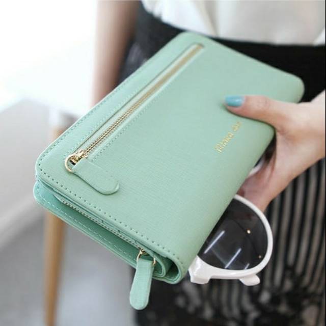 DOMPET WANITA RINKA ZIPER - DOMPET LIPAT WANITA KOREAN FASHION WALLET