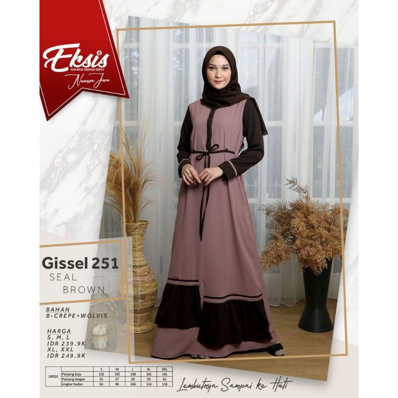 Gamis seply gissel 251 | JUBAH WANITA | GAMIS WANITA MURAH| DRESS REMAJA MUSLIMAH | DRESS SEPLY
