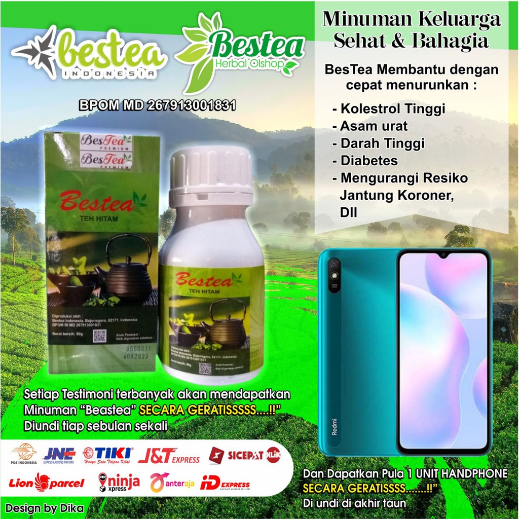 Jual BESTEA TEH HITAM BESTEA BERBENTUK SERBUK MENURUNKAN ASAM URAT