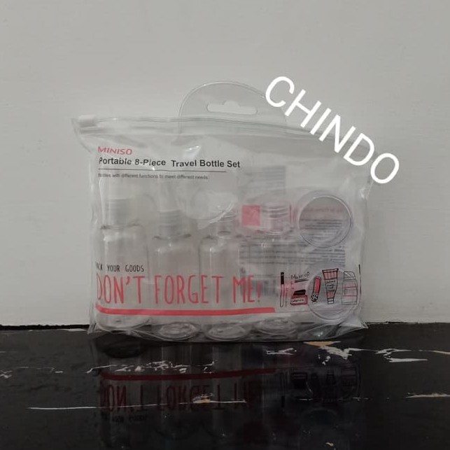 MINISO TRAVEL BOTTLE SET ISI 5PCS KIT/MINISO MAKE UP TRAVEL BOTTLE SET