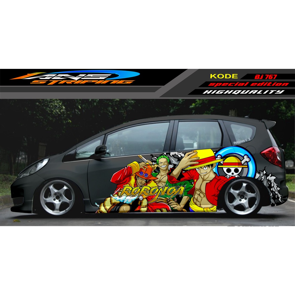 STIKER VARIASI  MOBIL HONDA BRIO AGYA JAZZ AVANZA YARIS / DECAL STICKER MOBIL JAZZ / STIKER MOBIL