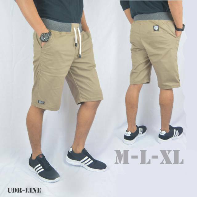 Celana chino pendek rip bahan katoon twill melar