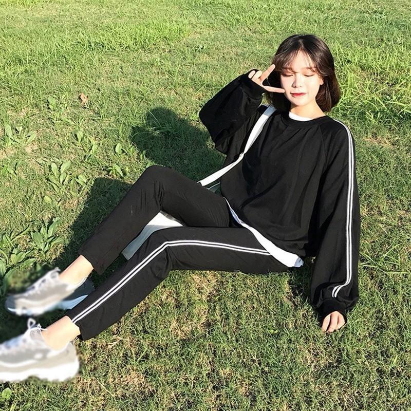 Setelan Sweater Kaos  Lengan Panjang Celana  Panjang 