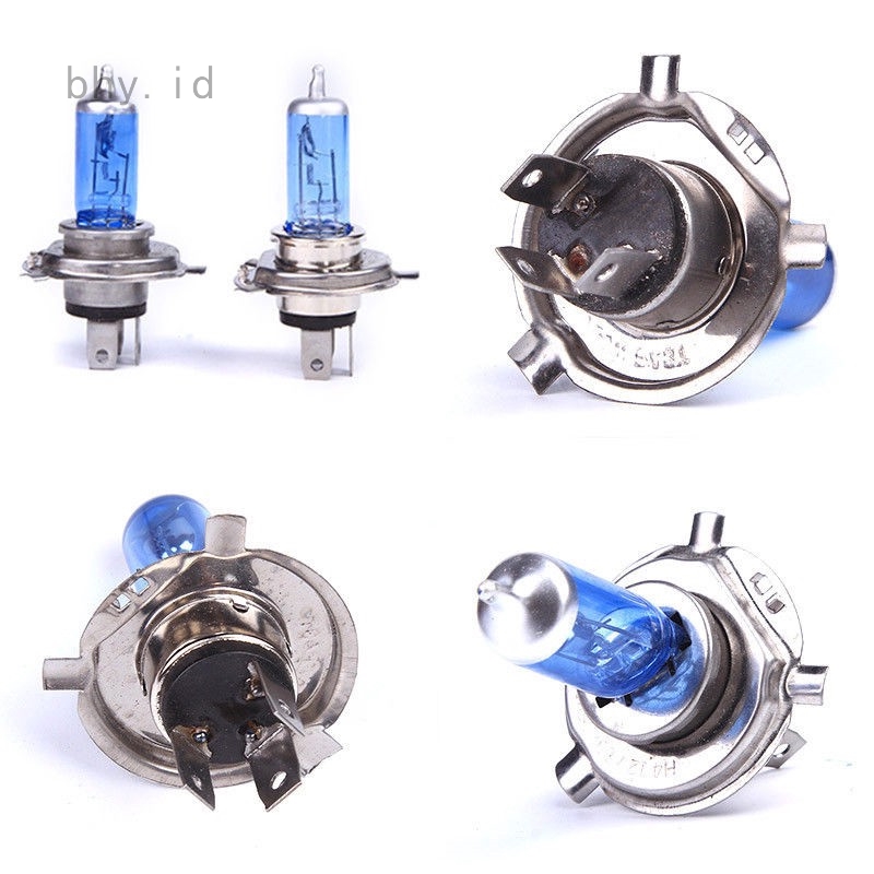 Bohlam Lampu Depan Mobil Halogen Terang 12V 5000K H4 100W Bohlam Lampu Depan Mobil Halogen Terang 12V 5000K H4 100W