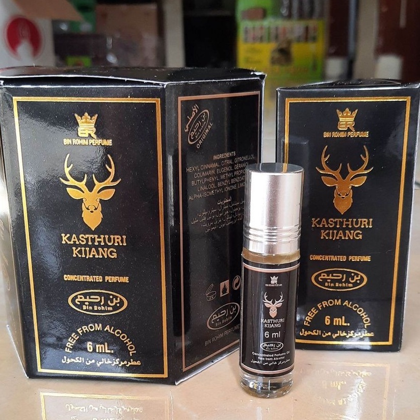Parfum KASTHURI KIJANG Minyak Wangi Roll On Non Alcohol Kemasan 6ml
