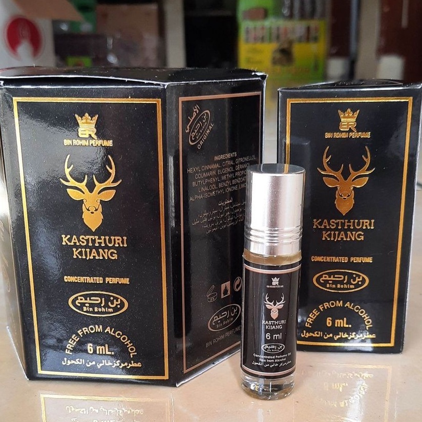 Parfum KASTHURI KIJANG Minyak Wangi Roll On Non Alcohol Kemasan 6ml