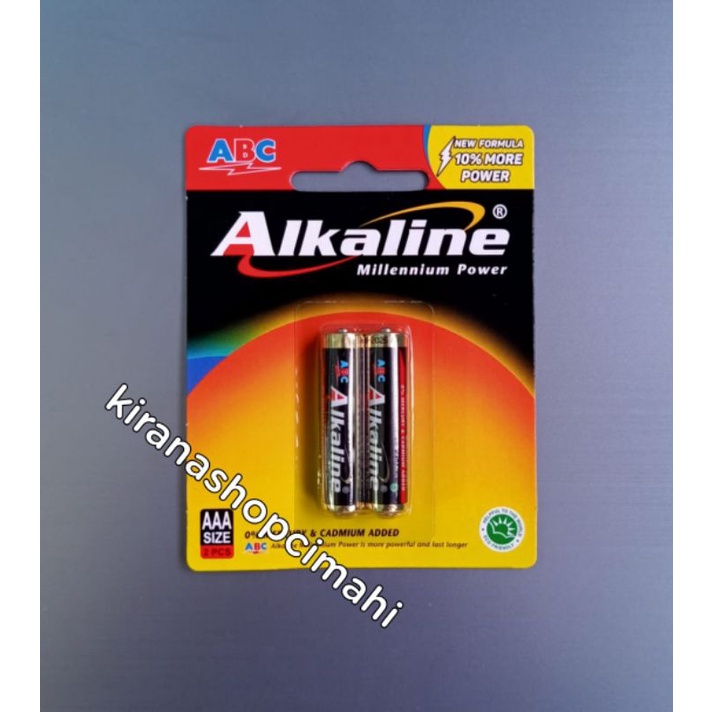 ABC Alkaline AAA isi 2 / A3 / baterai / battery / batu batre