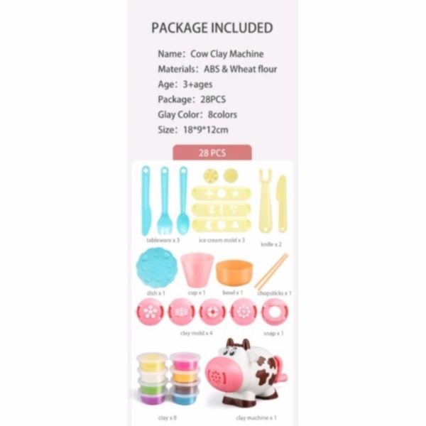 

DIY COW ~ Anak Pcs Plastisin/Playdoh Mainan MACHINE Murah Cow 28 Mesin Cetakan CLAW Jual -