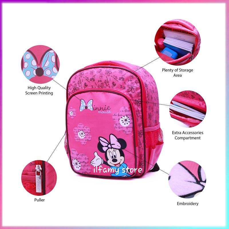 Tas Mickey Minnie Mouse Backpack Adinata