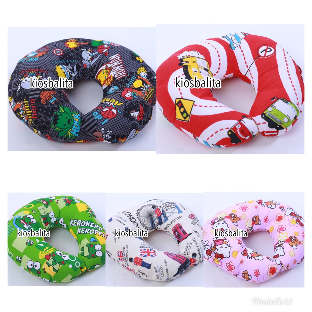 BANTAL LEHER ANAK MOTIF KARAKTER / BANTAL TRAVELLING/ BANTAL MOBIL /  BANTAL TIDUR ANAK/NECK PILLOW