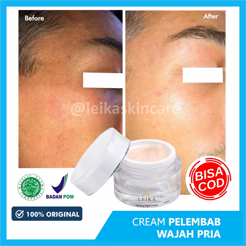 Krim Pelembab Wajah Pria Bpom Night Cream Wajah Pria Ampuh Perawatan Wajah Pria Halal Cream Pelembab