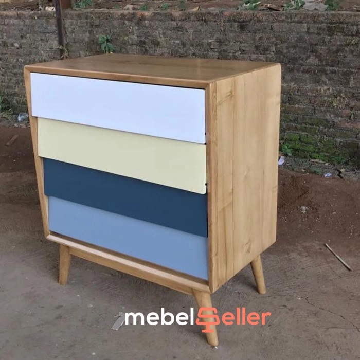 Nakas Laci Jati Minimalis - Drawer minimalis