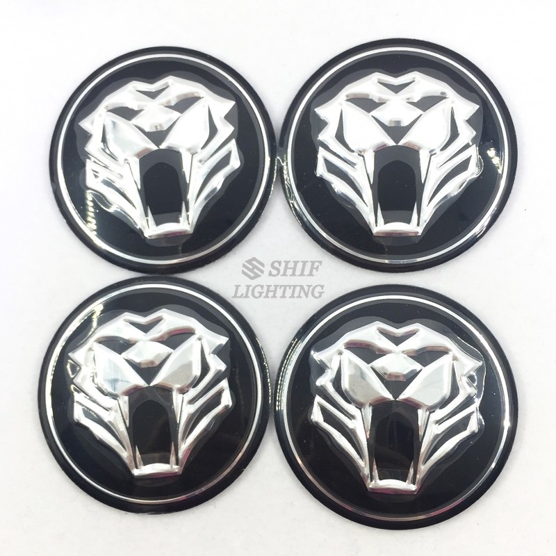 Stiker Emblem Logo Harimau KIA 4x56mm Untuk Velg Hub Mobil