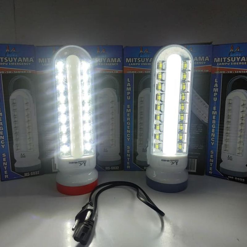 Lampu Emergency Mitsuyama MS-6032/Senter Led seba Guna/Lampu Darurat