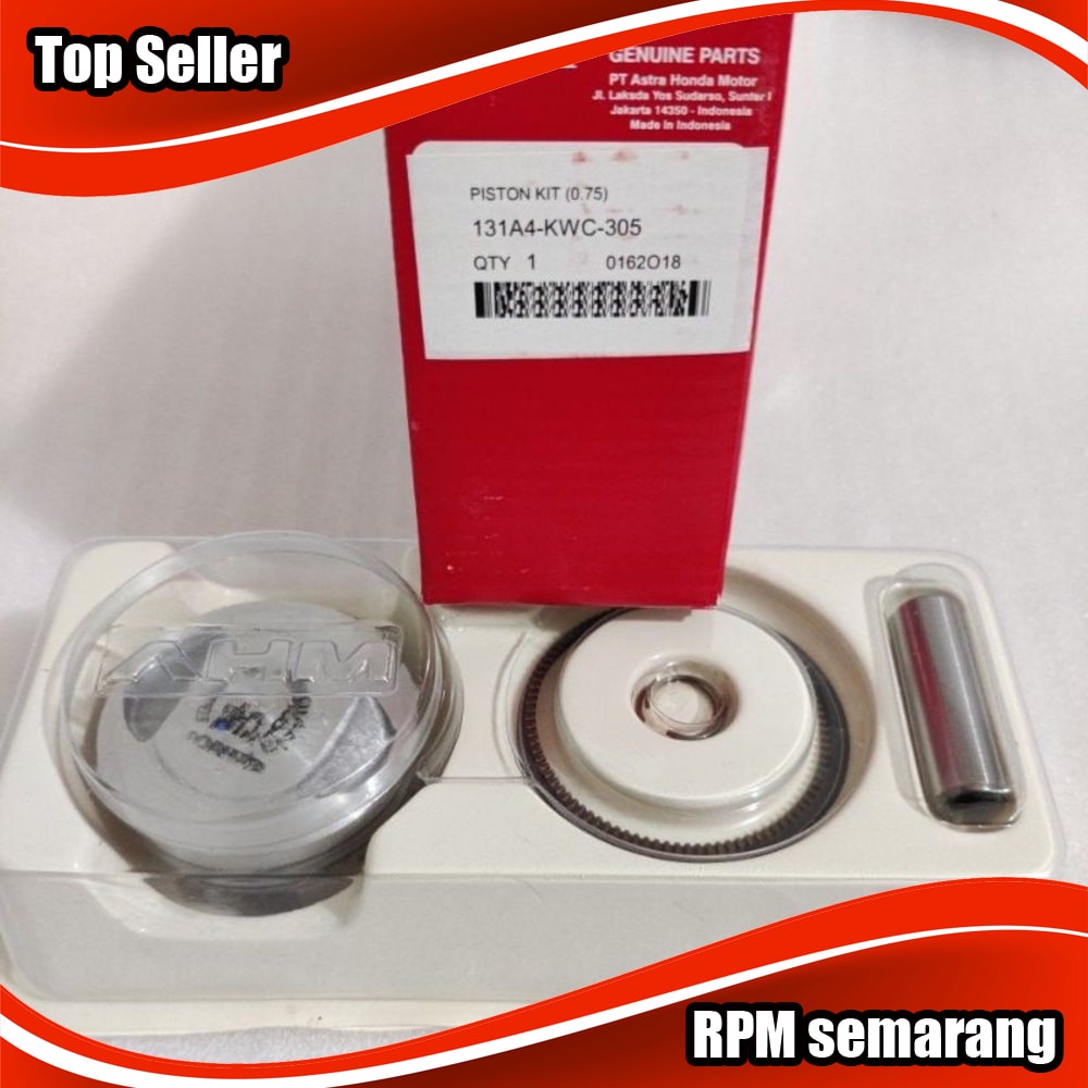 Piston kit size 0.75 Honda CS1 - CS 1 - CS one Original 131A4-KWC-305 Distributor Sparepart RPMsemar
