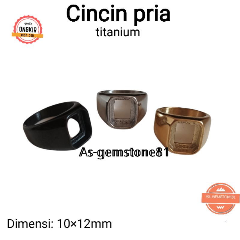 Grosir (SSC) Emban Ring Cincin [titanium]kotak 1012 Premium Termurah