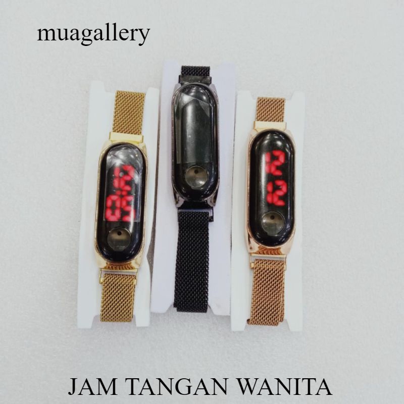 jam tangan wanita LED Digital capsul rantai pasir magnet / jam tangan LED Digital touch screen