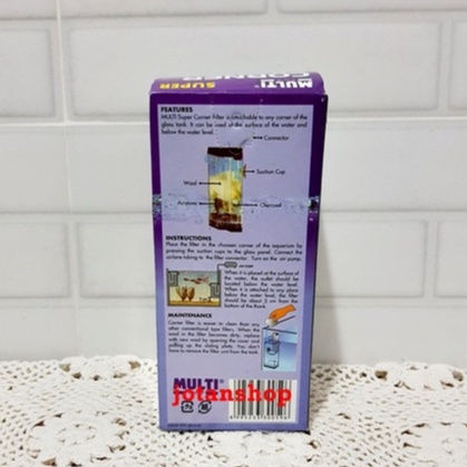 MULTI SUPER CORNER FILTER INTERNAL SUDUT POJOK AQUARIUM AQUASCAPE