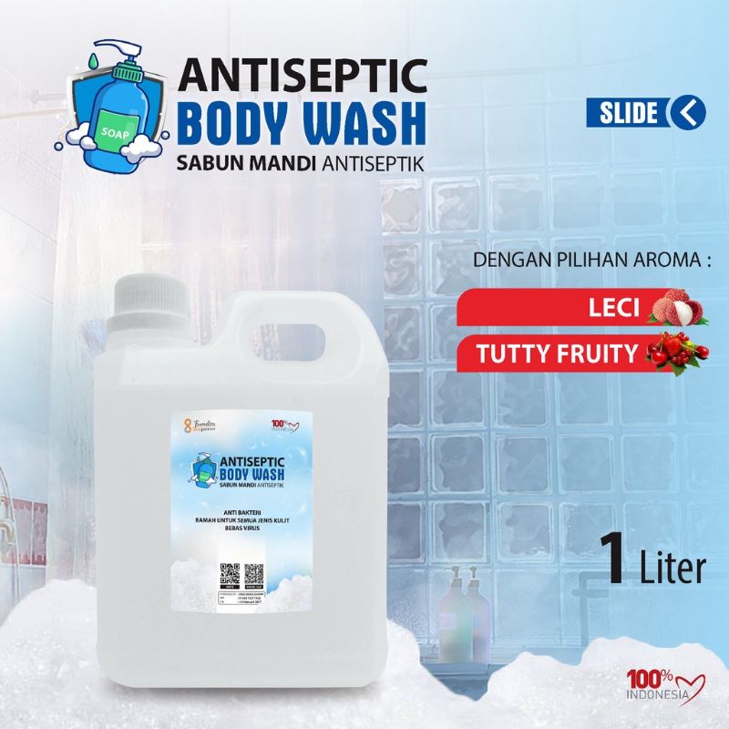 Body wash antiseptic aneka aroma wangi kemasan jurigen 1 liter