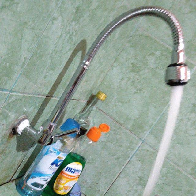 Kran Angsa Flexible Kepala Kecil Engkel 1/2 Chrome