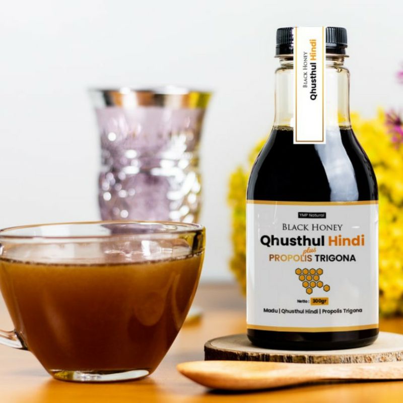 

Madu Hitam Qisthul Hindi Propolis 300gr