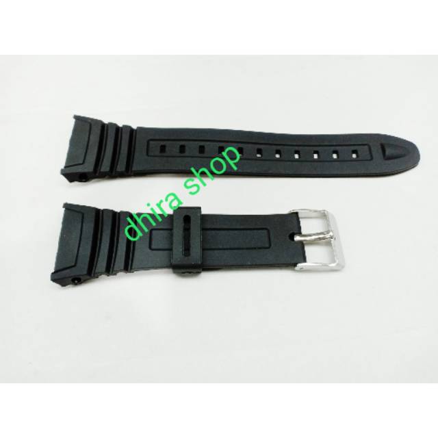 TALI JAM CASIO W-96H STRAP TALI JAM TANGAN CASIO W96H RUBBER HITAM