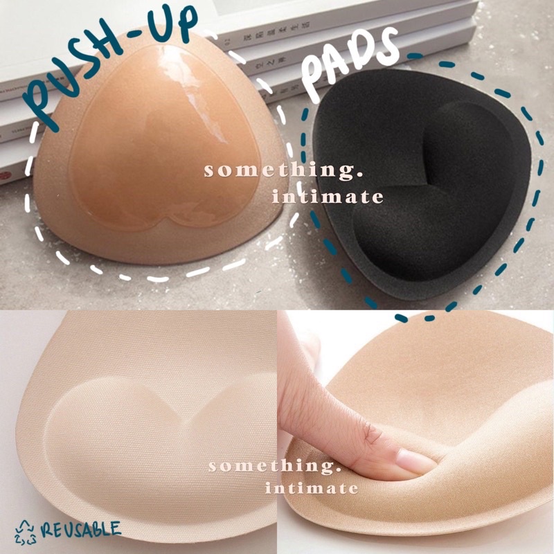 Triangle Bikini Pushup Pad Bra Pads untuk Berenang Cup Tambahan Busa Bh Waterproof Tempel Tahan Air 