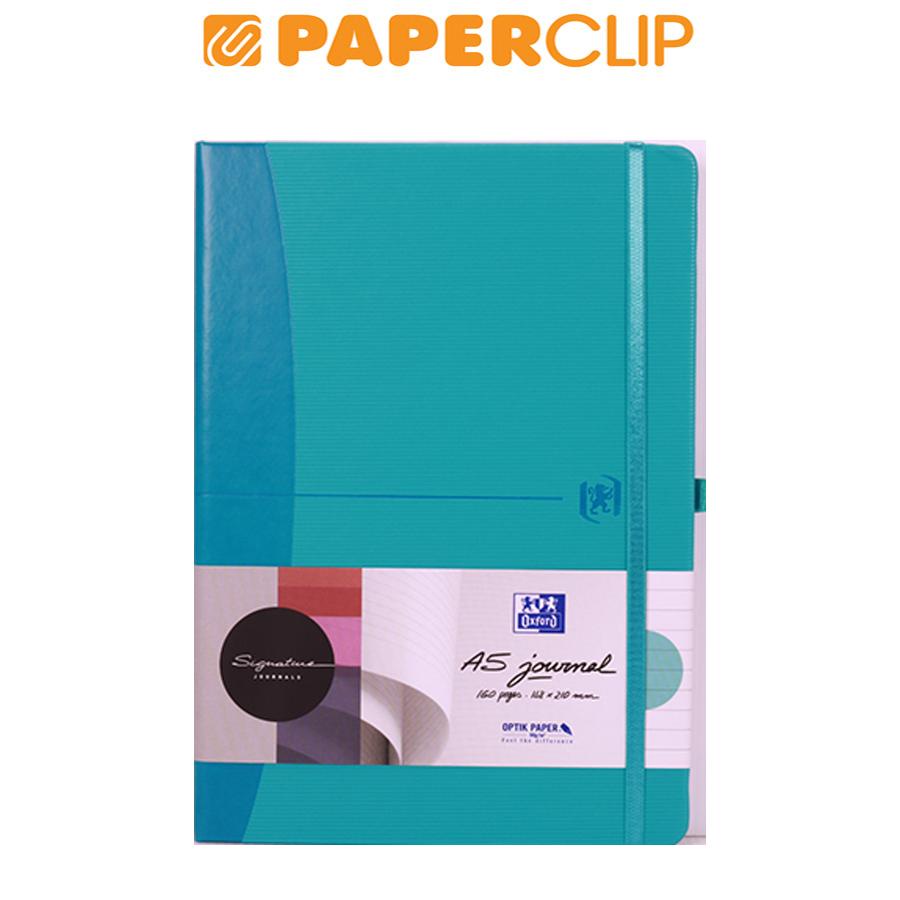 

NOTEBOOK A5 OXFORD SIGNATURE HARD COVER 80 TURQUOISE