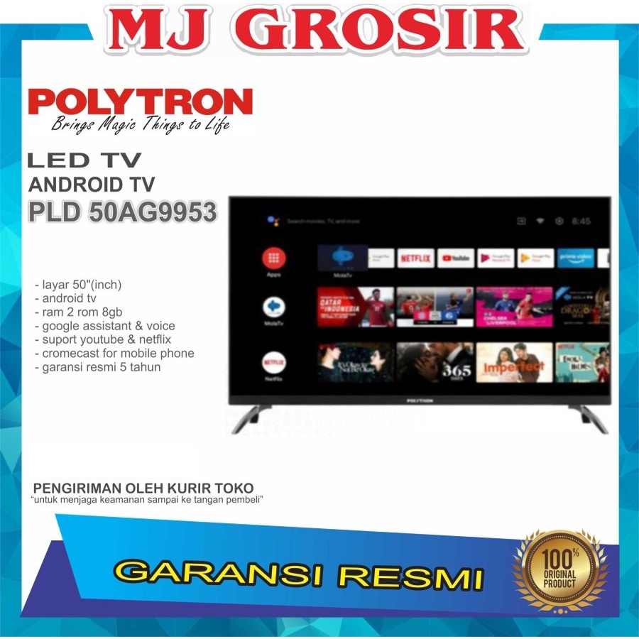 LED TV POLYTRON 50&quot; 50AG9953 / 50UG9959 NEW 50 INCH ANDROID TV