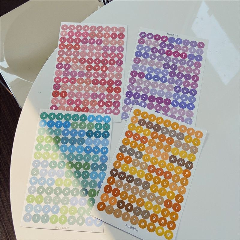 

Stiker Huruf Angka Bulat 117 pcs