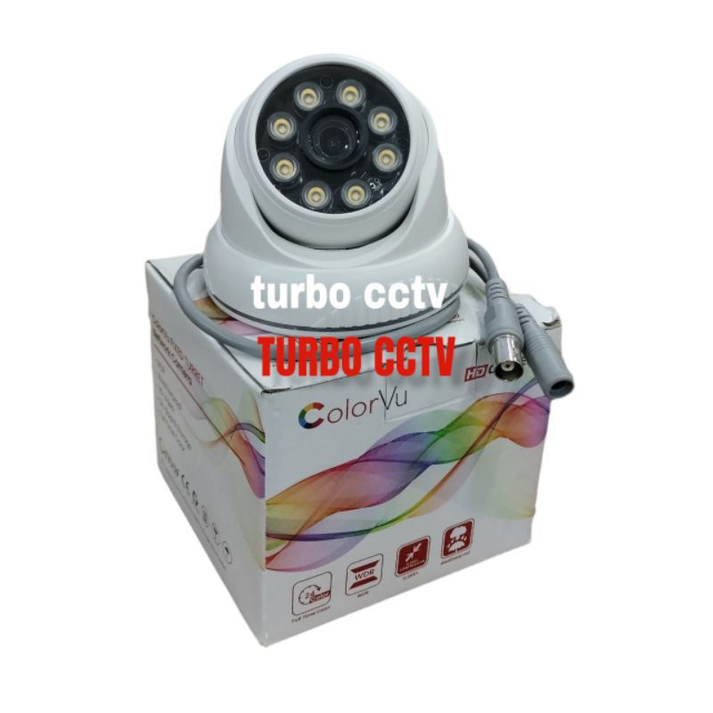 PAKET CCTV COLORVU 4 CHANNEL 2 KAMERA TURBO HD KOMPLIT