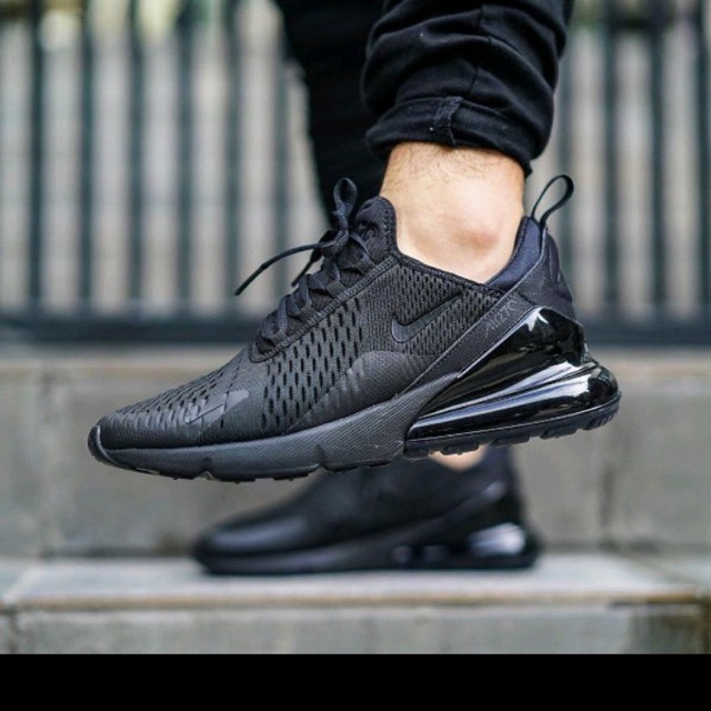 NIKE AIR MAX 270 FULL BLACK | Shopee 