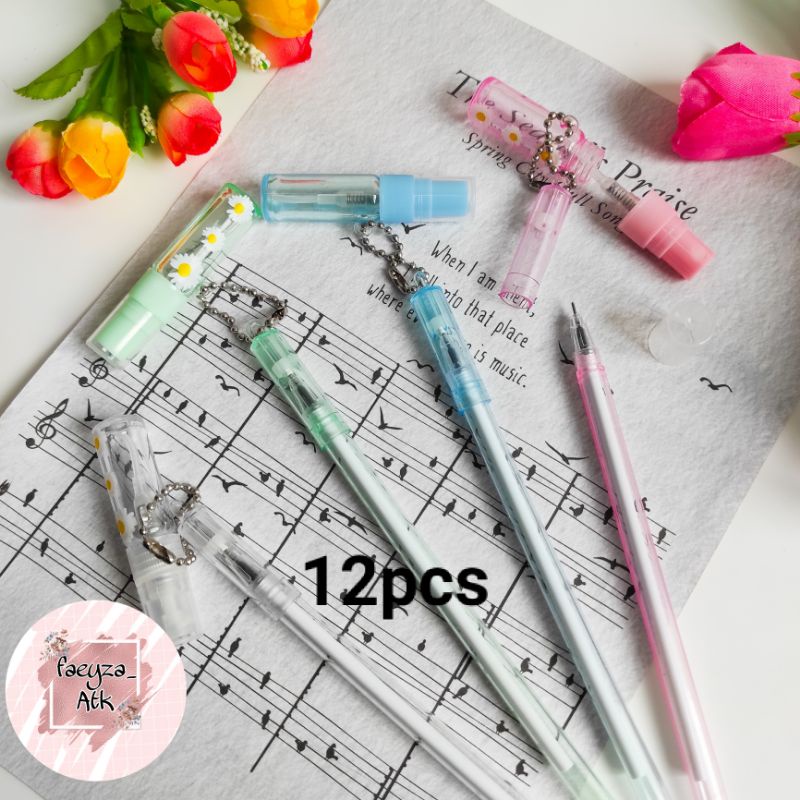 

Selusin/12pcs pulpen gel botol parfum gel murah murah pulpen