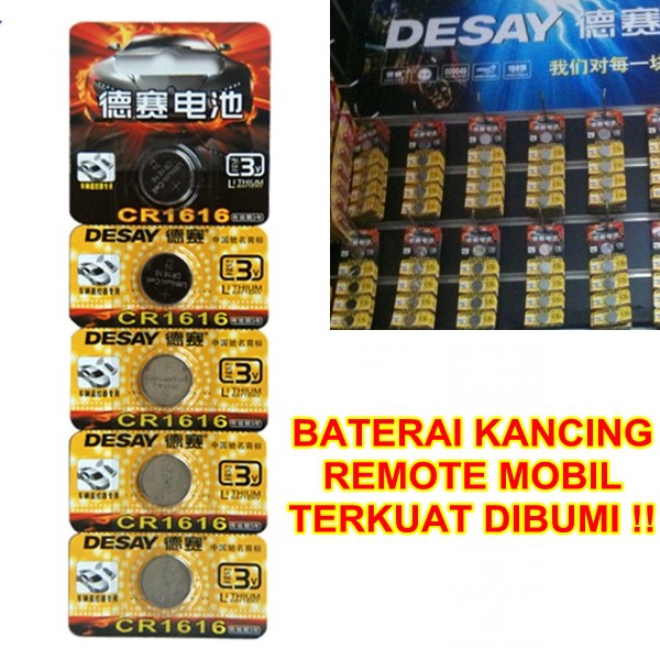 Baterai Kancing untuk Remote Mobil CR 2016 CR 2025 CR 2032 CR 1616 CR 1620 CR1625 CR1220 POWERFULL