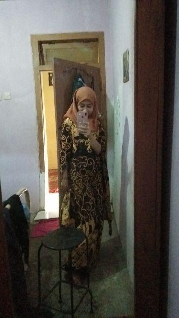 Cod - Dt Olshop - Gamis Wanita Batik Pekalongan Bahan Katun Pakaian Muslim