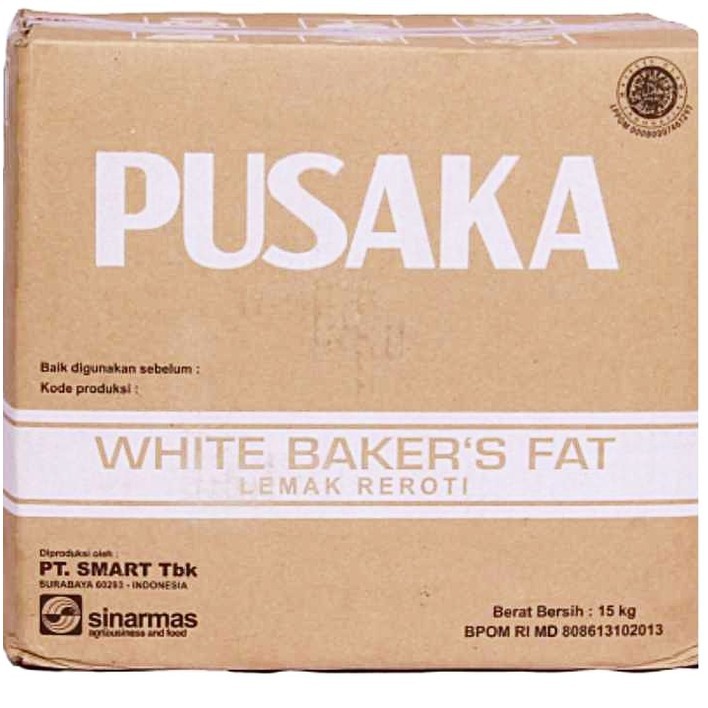 Mentega Putih -White  White Baker's Fat Pusaka 15kg - Gosend Only!!!