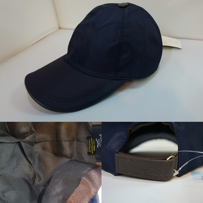Topi Baseball Prada Nylon Premium UNISEX #NAVY