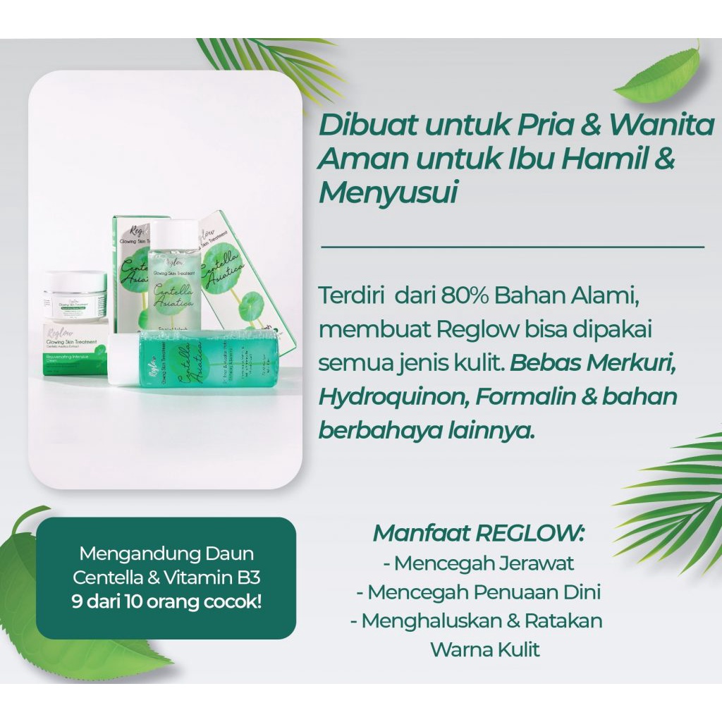 REGLOW PAKET SKINCARE BPOM GLOWING SKIN TREATMENT PAKET WAJAH GLOWING FACIAL WASH / TONER / CREAM-7