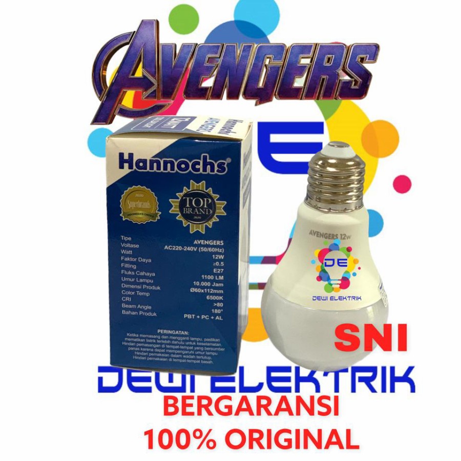 Lampu Led Hannochs Avengers 12 Watt Cool Daylight