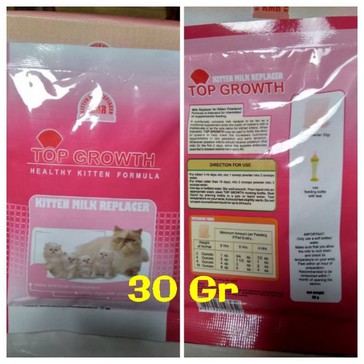 SUSU KUCING TOP GROWTH KITTEN MILK REPLACER 30GR