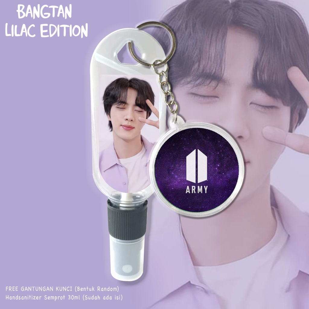 (FREE GANTUNGAN KUNCI) HANDSANITIZER B T S / KPOP EDITION / ARMY / BANGTAN / INCLUDE ISI 30ML