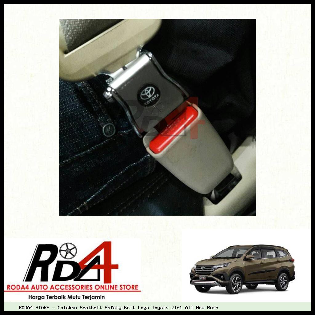 Colokan Seatbelt Safety Belt Logo Toyota 2in1 All New Rush