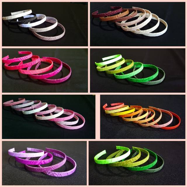 1 BUAH BANDO LILIT POLOS WARNA | LILIT PITA GROSGRAIN | LILIT PITA DOUBLE SATIN