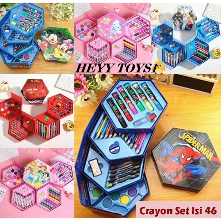 

CRAYON SET ANAK 46 PCS CRAYON ANAK ANAK ALAT LUKIS ANAK ALAT MEWARNAI ANAK ANAK
