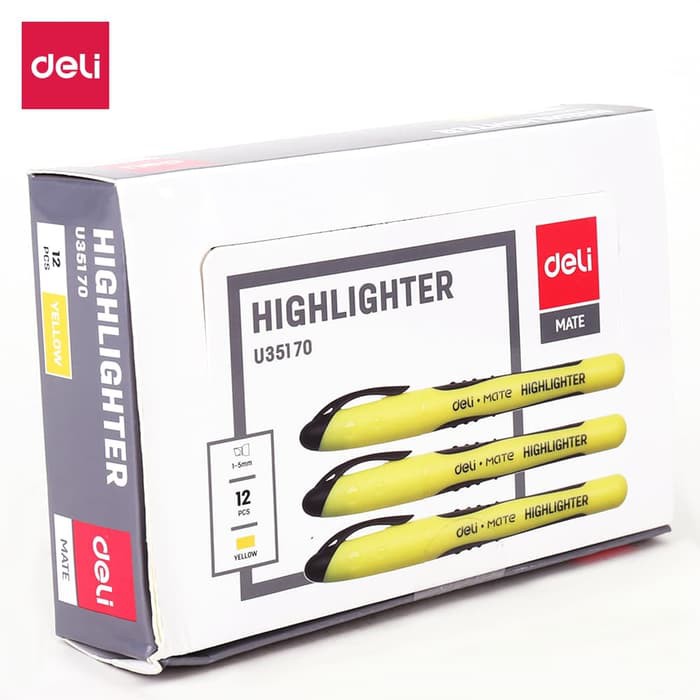 

Stabilo Pulpen - Stabilo Warna Warni - Highlighter Deli Eu35170 (Box) Highlighter - Yellow 12 Pcs