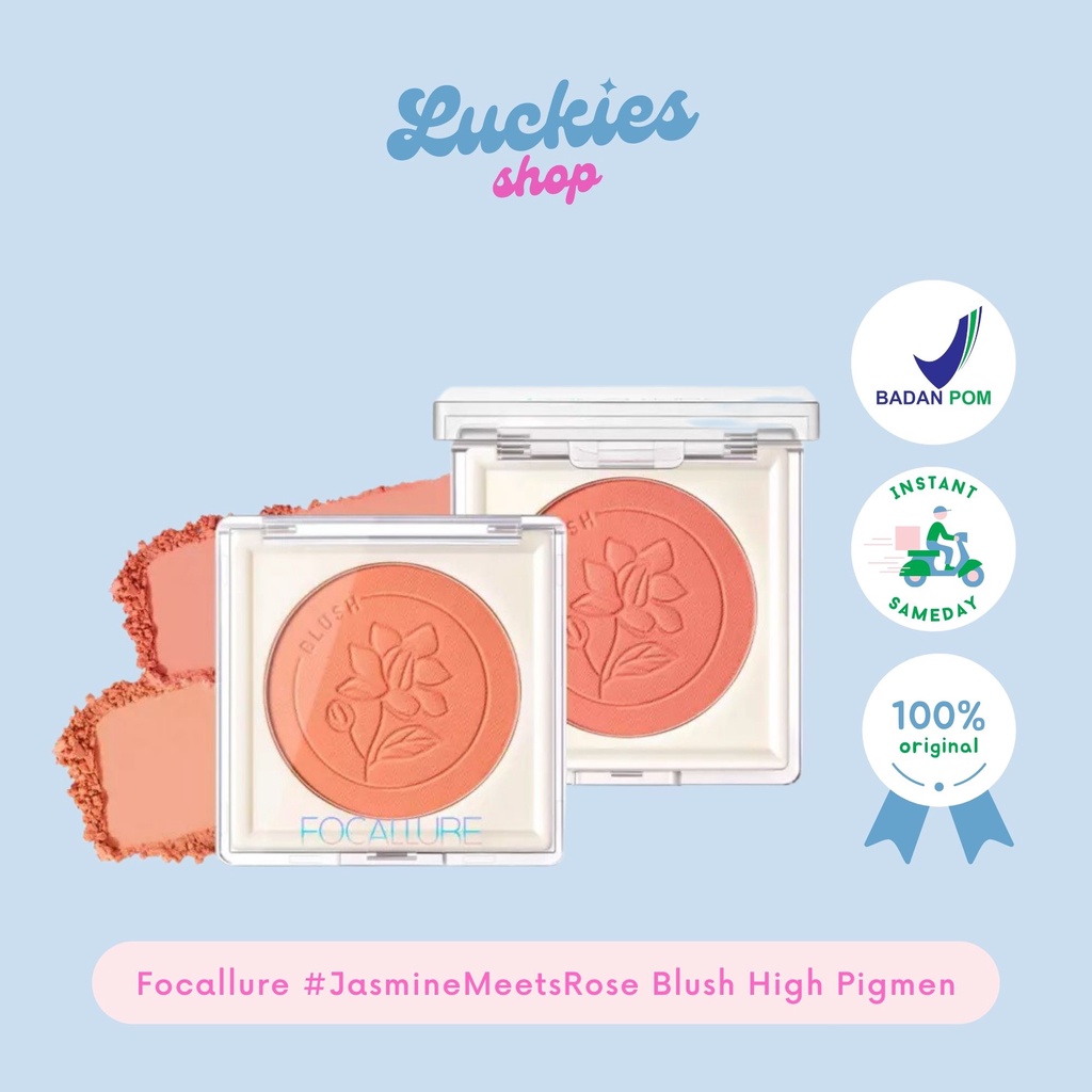 BPOM Focallure #JasmineMeetsRose Blush High Pigmen Bedak FA235 Blush On Blushon Perona Pipi