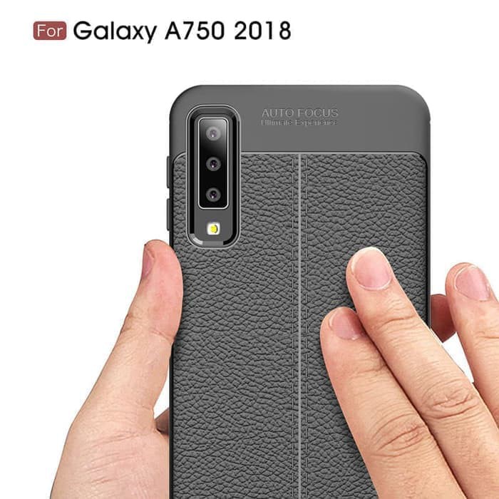 TPU Case Autofocus Leather Samsung Galaxy A7 2018